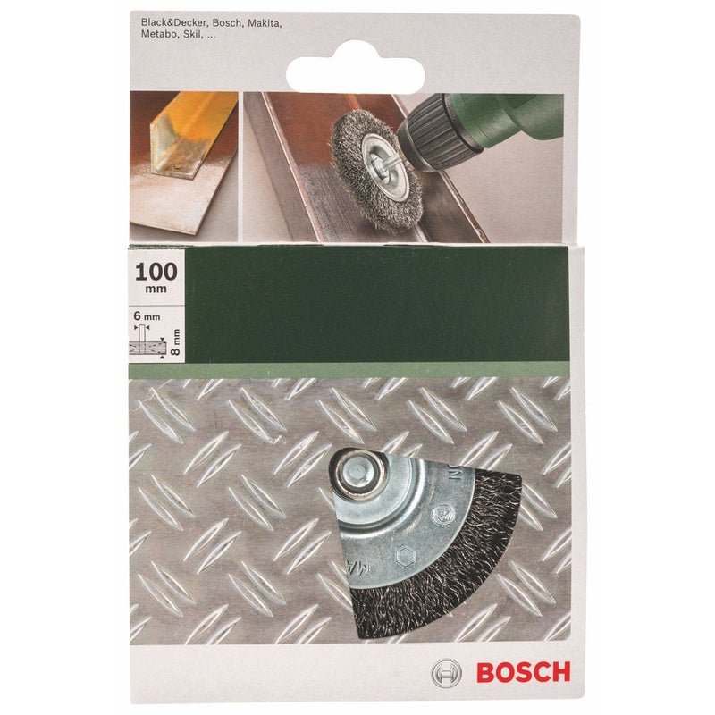 Bosch disc brush (metal, corrugated wire, Ø 100 mm, for drills/screwdrivers) 6 x 100 mm