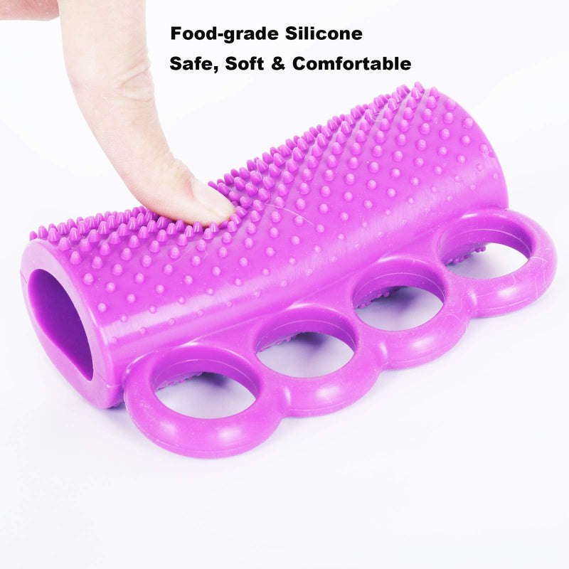 Flexible Silicone Hand Recovery Exerciser Hand Strengthener Massage Tool Finger Training Exerciser for Stroke Patients Elders
