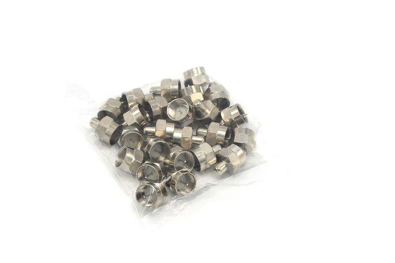 25 Pieces F Type 75 Ohm Terminator Coaxial Satellite TV RF Port End Caps
