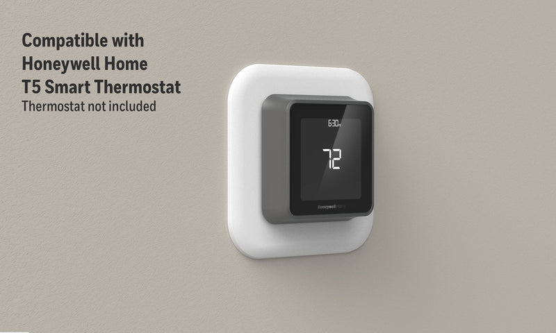 Honeywell Home Large Cover Plate & Electrical Box Adaptor for T-Series Thermostats (THP2400A1080) , White