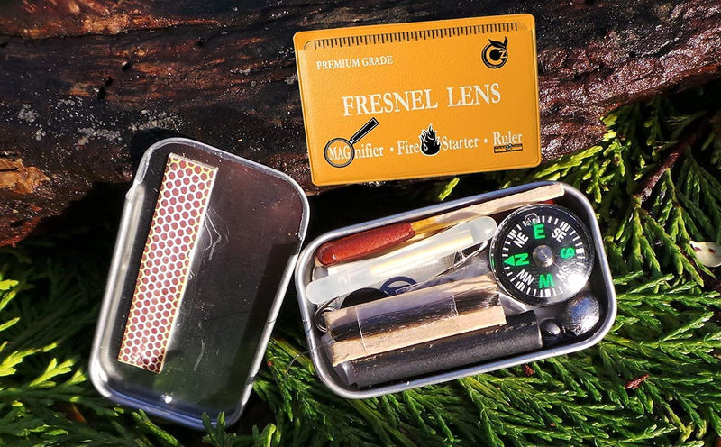 Fresnel Lens 4X Magnifier Pocket Wallet Credit Card Size • Ruler - Unbreakable Plastic (10 Pack Ruler/Magnifier - Orange) 10 pack Ruler/Magnifier - ORANGE