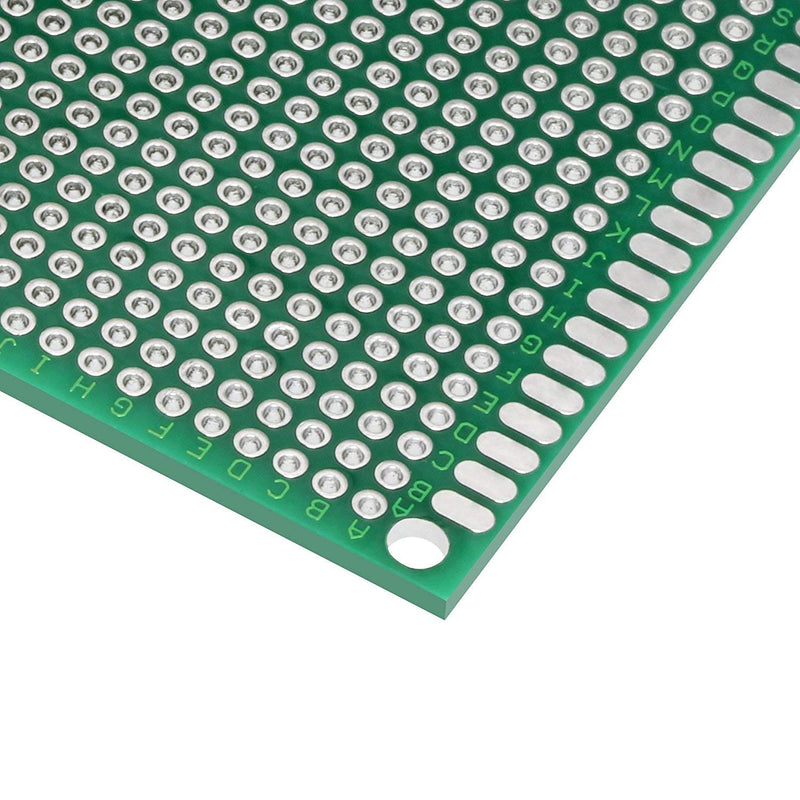 LampVPath (Pack of 2) PCB Prototype Board, Double Sided PCB Proto Board for DIY Solder Breadboard, 7cm X 9cm(2.756" X 3.543") Universal Printed Circuit Board 7x9-2PC