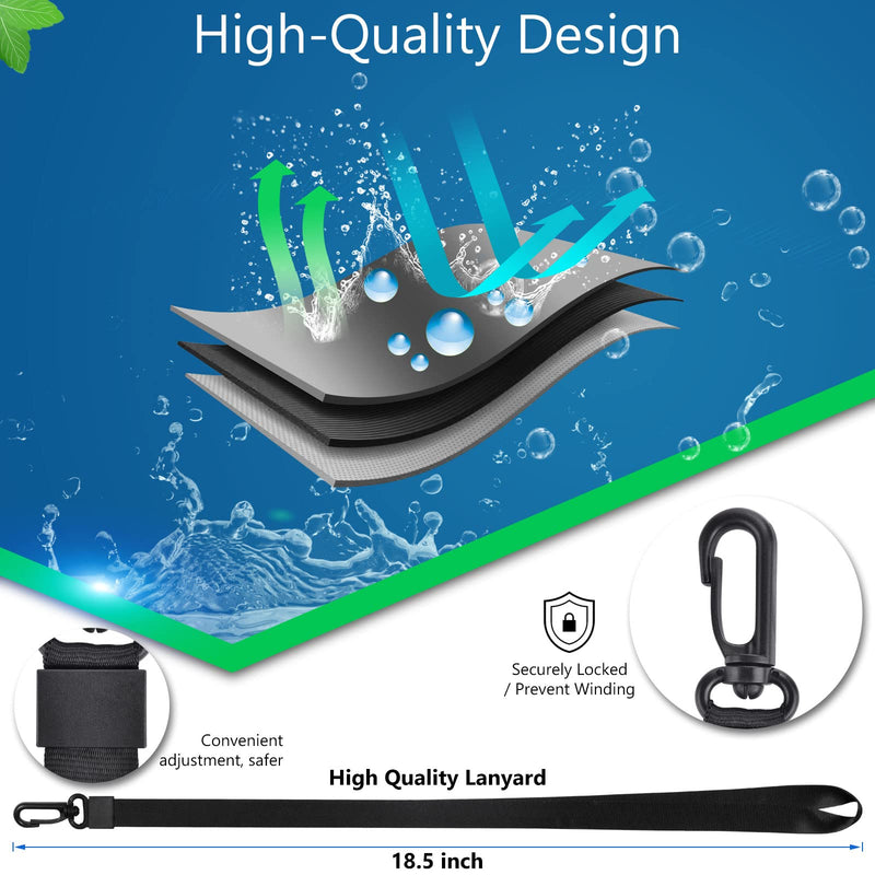 Universal Waterproof Cell Phone Pouch - PEORSEFI 4 Pack iPhone Waterproof Bag Compatible for iPhone Pro Max Xs Max XR X 8 7 6S Plus SE Samsung up to 7", IPX8 Waterproof Cellphone Dry Bag Black&Black&Black&Black