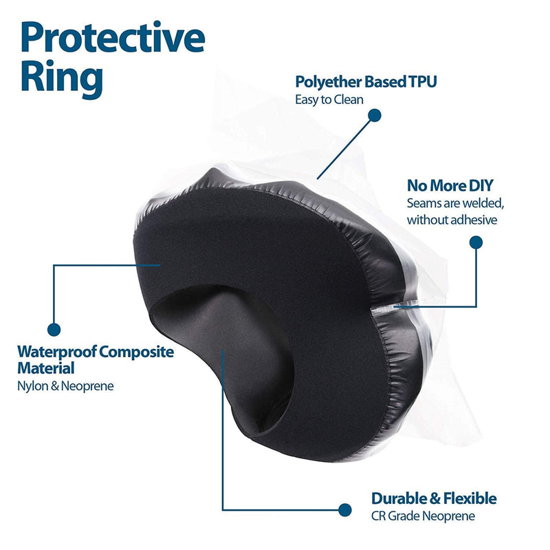 Knee Cast Shower Cover Adult Knee Cast Protector for Shower, Waterproof Cast Shower Bag for Leg Cast, Knee Replacement Surgery and Wound