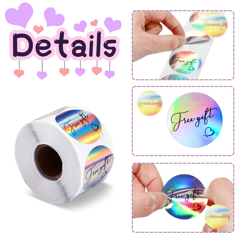 500 Pieces Customer Appreciation Stickers Small Business Sticker Roll 1.5 Inch Round Self-Adhesive Stickers Labels for Decorating Mailing Envelopes Postcards for Packaging Present