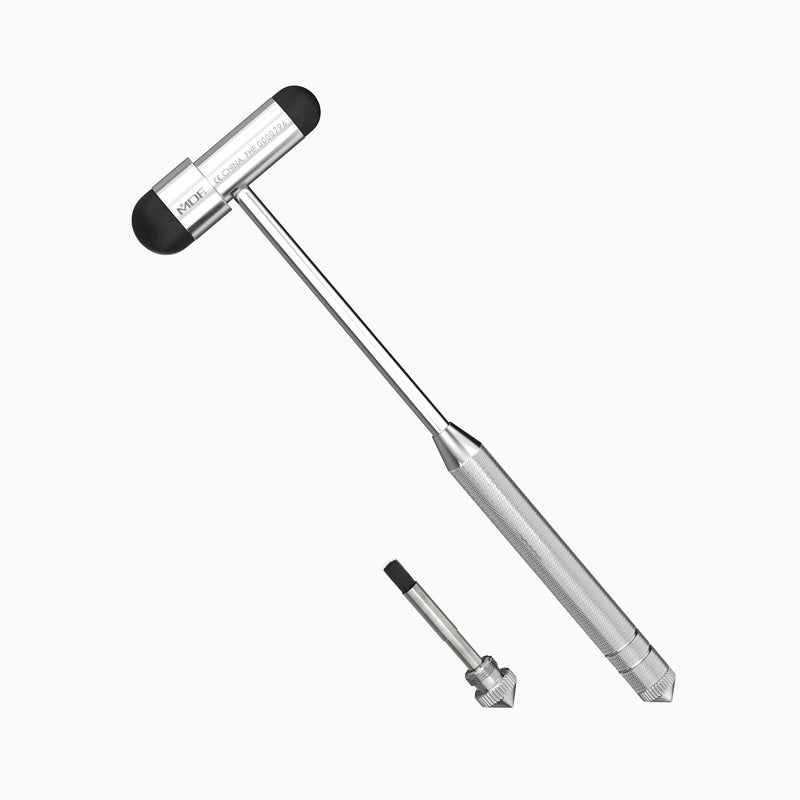 MDF Babinski Buck Neurological Reflex Hammer with Built-in Brush for Skin Reflexes and Surface Reactions - Navy Blue (MDF515BT-04) Dark Blue
