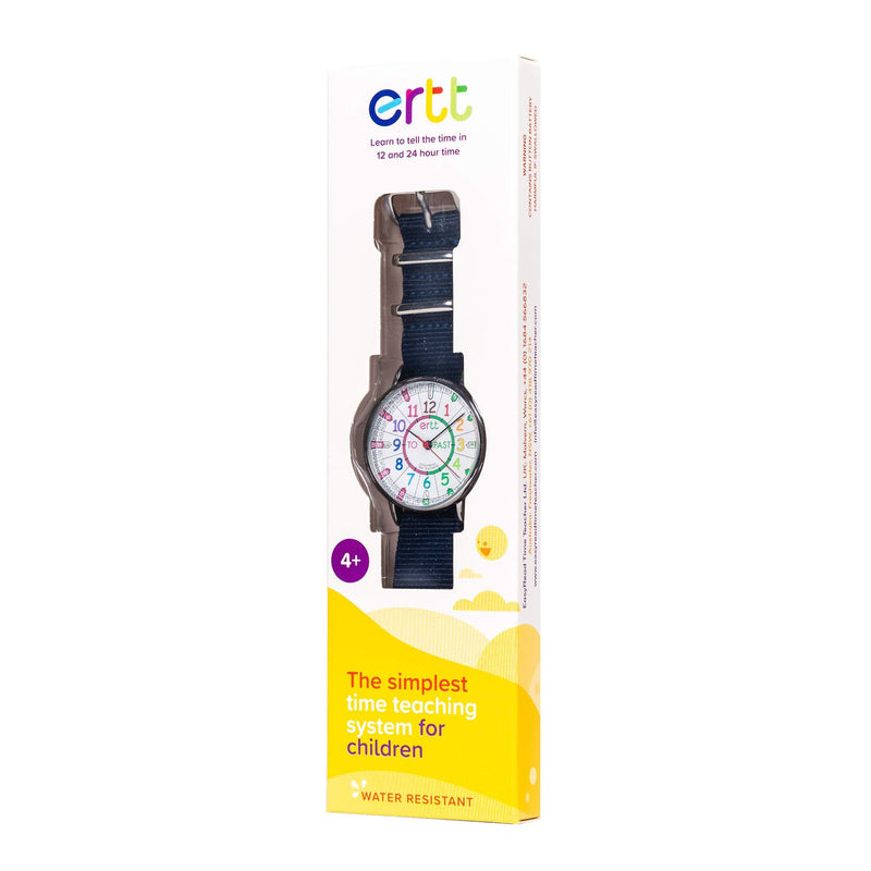 EasyRead Time Teacher Analog Learn The Time Boys Watch Navy #ERW-COL-PT-NB