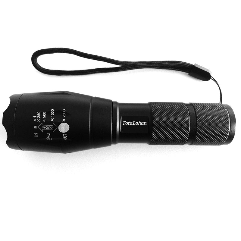 TC1200 Military Grade 2000 Lumen 5 Mode LED Tactical Flashlight Torch for Hurricane Camping Biking Hiking Home Emergency,2 Pack 2 pack
