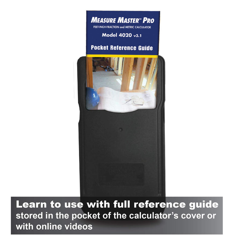 Calculated Industries 4020 Measure Master Pro Feet-Inch-Fraction and Metric Construction Math Calculator Pack of 1