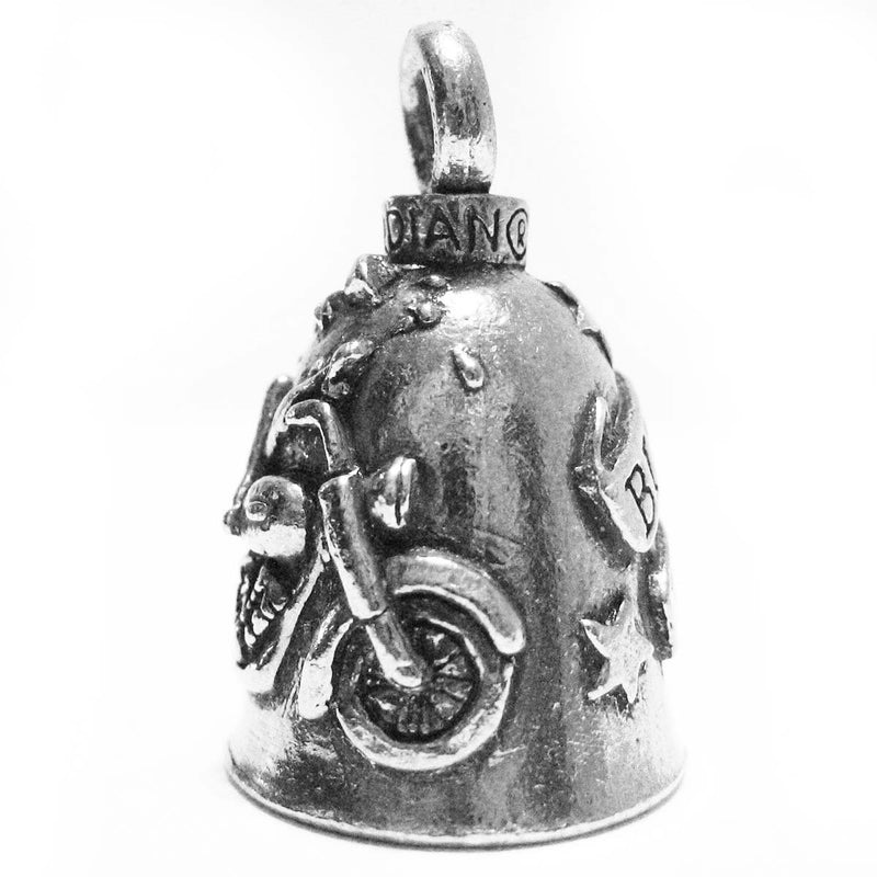 Guardian Biker Betty V Twin Motorcycle Biker Luck Gremlin Riding Bell or Key Ring