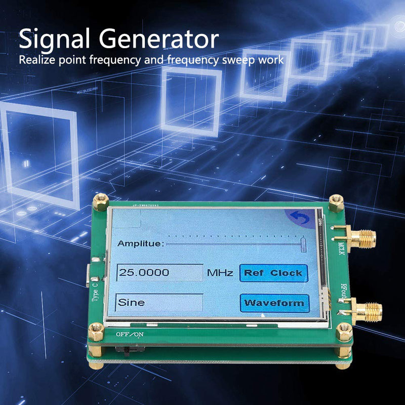 Signal Generator, AD9833 TFT Full Touch Screen Signal Generator DDS Source Dot Frequency for Sine/Triangle/Square Wave, for Proximity, Motion and Defect Detection