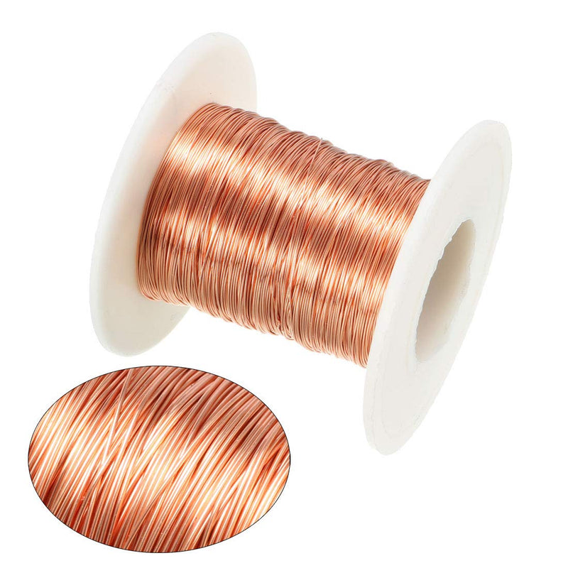 uxcell 0.27mm Dia Magnet Wire Enameled Copper Wire Winding Coil 164ft Length Widely Used for Transformers Inductors