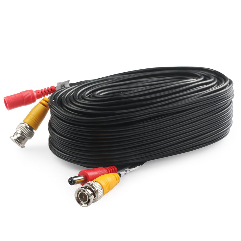 Postta BNC Video Power Cable (2 Pack 30 Feet) Pre-Made All-in-One Video Security Camera Cable Wire with Four Connectors for CCTV DVR Surveillance System 30 FT 2 Pack