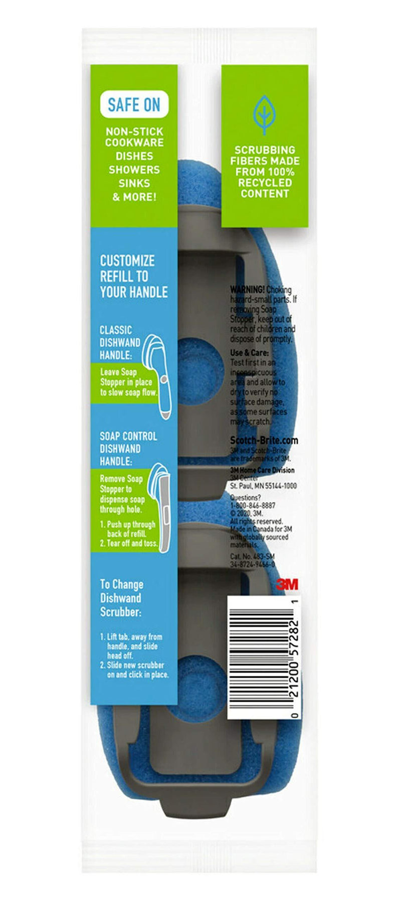Scotch-Brite Non-Scratch Dishwand Refills, Fits All Scotch-Brite Dishwands, 14 Refills 2 Count (Pack of 7)