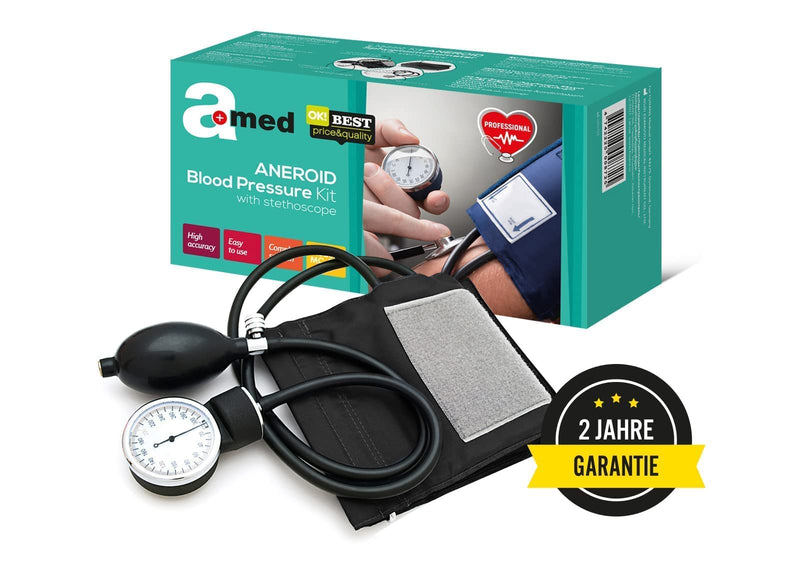 Amed Professional Analogue Aneroid Blood Pressure Monitor with Stethoscope