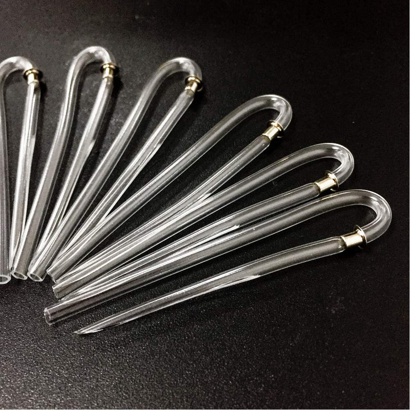8pcs/lot Size #13 Preformed BTE Earmold Hearing Aid Tubes (3.2 * 2mm with Metal Tube Lock)