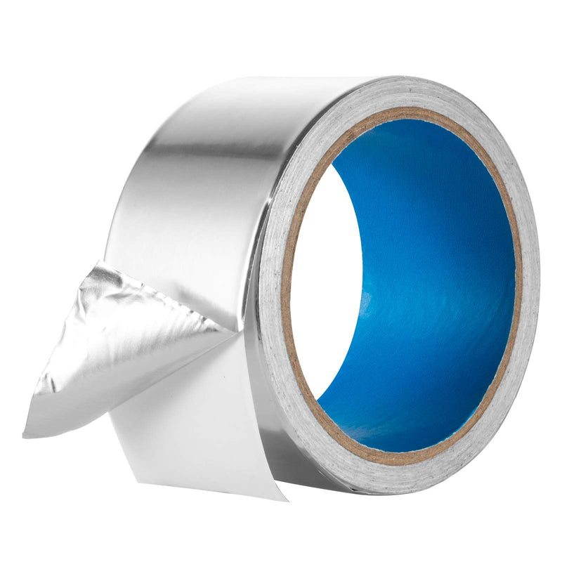 3.6mil Foil -Thicker- 13 yd/60 yd Aluminum Tape High Temperature Heavy Duty for Dryer Vent, Ductwork, AC Unit, Furnace, Water Heater, Heat Reflective, HVAC Foil Duct Tape 2 inch x 13 yd(39 ft) 2 inch x 13 yards