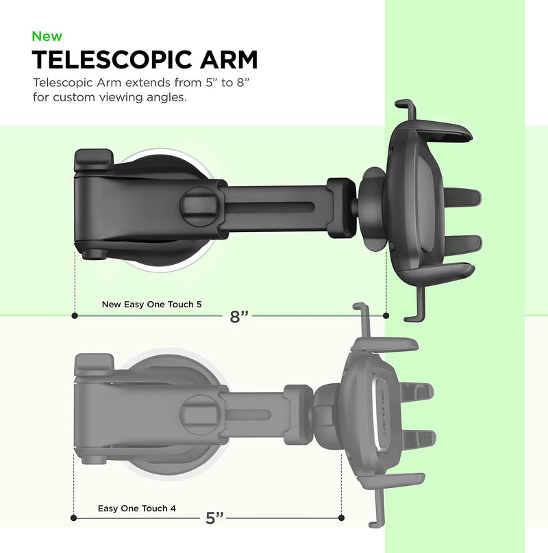 iOttie Easy One Touch 5 CD Slot Universal Car Mount Phone Holder for iPhone, Samsung, Moto, Huawei, Nokia, LG, Smartphones