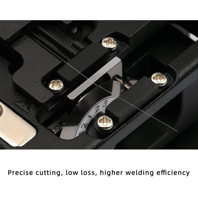 Fiber Cleaver FTTH Fiber Optic Tools High Precision 6C Cable Cutting Fiber Optic Knife Tools Fiber Cleavers 12 Surface Blade