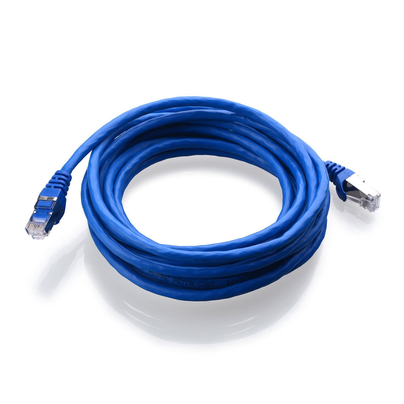 Cable Matters Cat 6a, Cat6a (SSTP, SFTP) Shielded Ethernet Cable 14 ft in Blue
