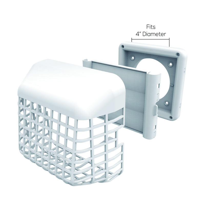 Deflecto GH4WEC/2 Louvered Dryer Hood with Bird Guard Original Version