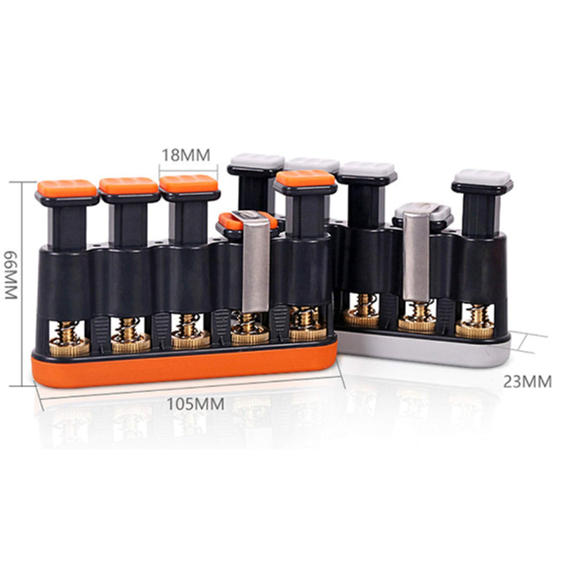 DILIMI Finger Strengthener,Guitar Beginner Exercier,Finger Trainer,Hand Grip Strength Trainer for Athletes,Musicians & Physical Therapy Gray
