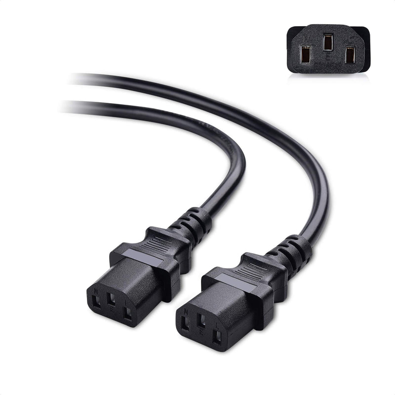 Cable Matters Computer Power Cord Splitter (NEMA 5-15P to 2X IEC C13) - 10 Feet 10 ft