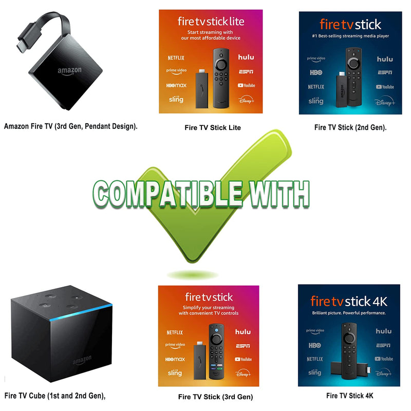 Replacement Voice Remote Control (2nd GEN) L5B83H with Power and Volume Control fit for Amazon 2nd Gen Fire TV Cube and Fire TV Stick,1st Gen Fire TV Cube, Fire TV Stick 4K, and 3rd Gen Amazon Fire TV