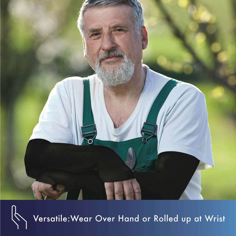 Kinship Comfort Brands Arm Skin Protector Sleeves. Keep Arm Skin safe from Abrasions, Bruising, Thin Skin Tears, and UV/Sun. Nude (2 Pair) Medium (2 Pair)