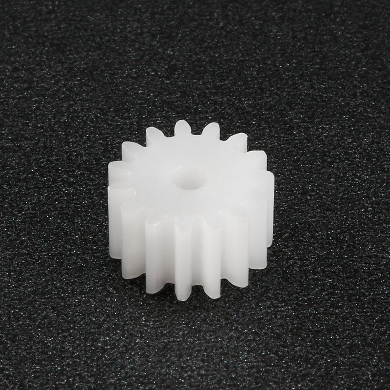 uxcell 20pcs Plastic Gears 15 Teeth Model 152A Reduction Gear Plastic Worm Gears for RC Car Robot Motor