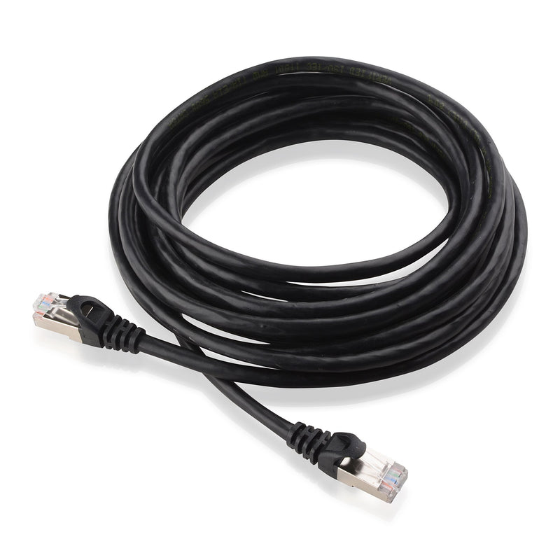 Cable Matters Snagless Cat 6a, Cat6a (SSTP, SFTP) Shielded Ethernet Cable in Black 14 ft