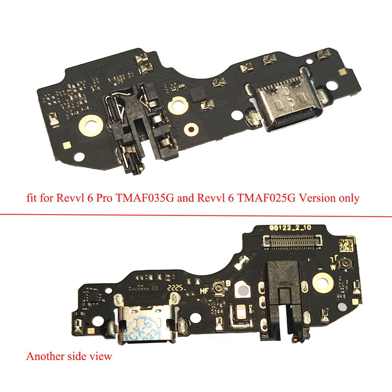 Revvl 6 Replacement Charging USB Port Board Parts for T-Mobile Revvl 6 Pro (5G) TMAF025G 6.82 Inches,Charger Port Also fit for Revvl 6 6.52 Inches TMAF025G