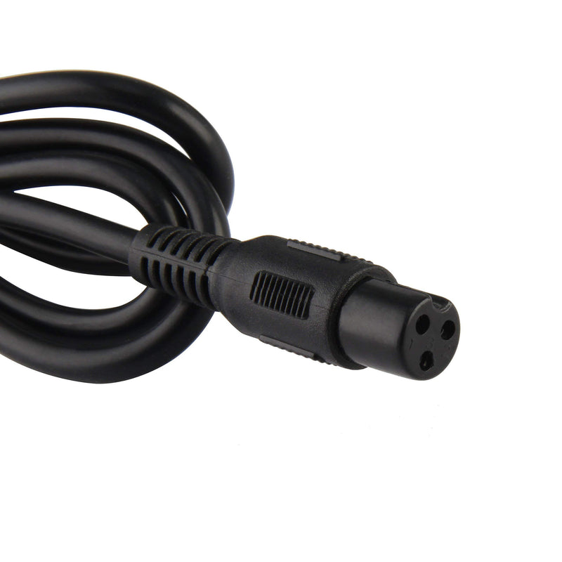 TANGSPOWER 36V Charger Output 42V 1.5A PowerFast Mini 3-Prong Inline Connector for 10Series Lithium Battery