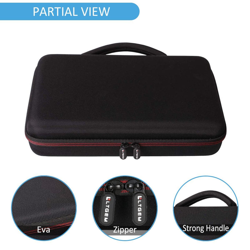LTGEM Travel Hard Carrying Case for Akai Professional MPK Mini MKII & MPK Mini Play | 25-Key Ultra-Portable USB MIDI Drum Pad & Keyboard Controller (black) B-Black
