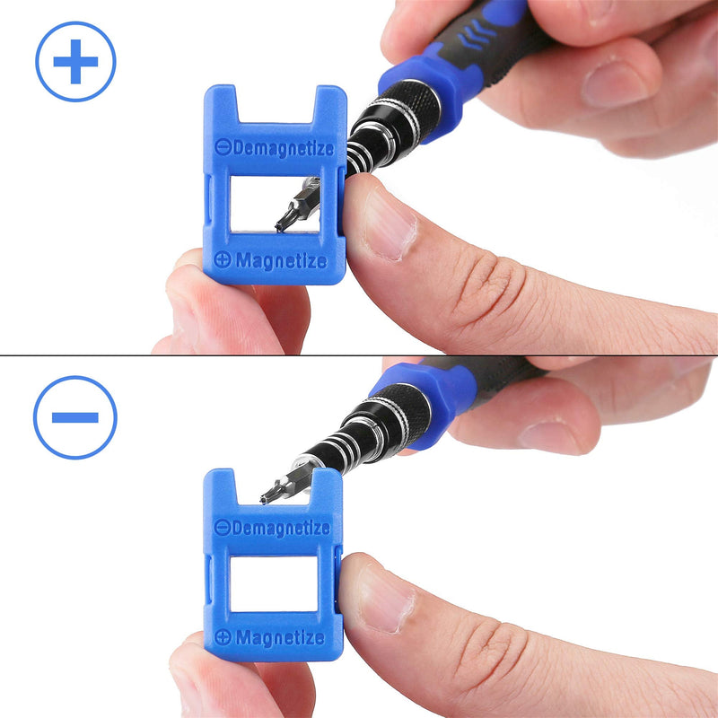 Precision Screwdriver Kit, XOOL 140 in 1 Electronics Repair Tool Magnetic Driver Kit with 120 Bits, Flexible Shaft, Extension Rod for Computer, Mobile Phone, Smartphone, Game Console, PC, Tablet