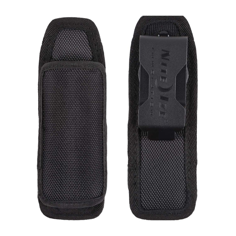 Nite Ize Lite Holster Stretch, Expandable, Secure Flashlight Holder With Belt Clip, Universal Sizing,N00874-BRK,Black Black