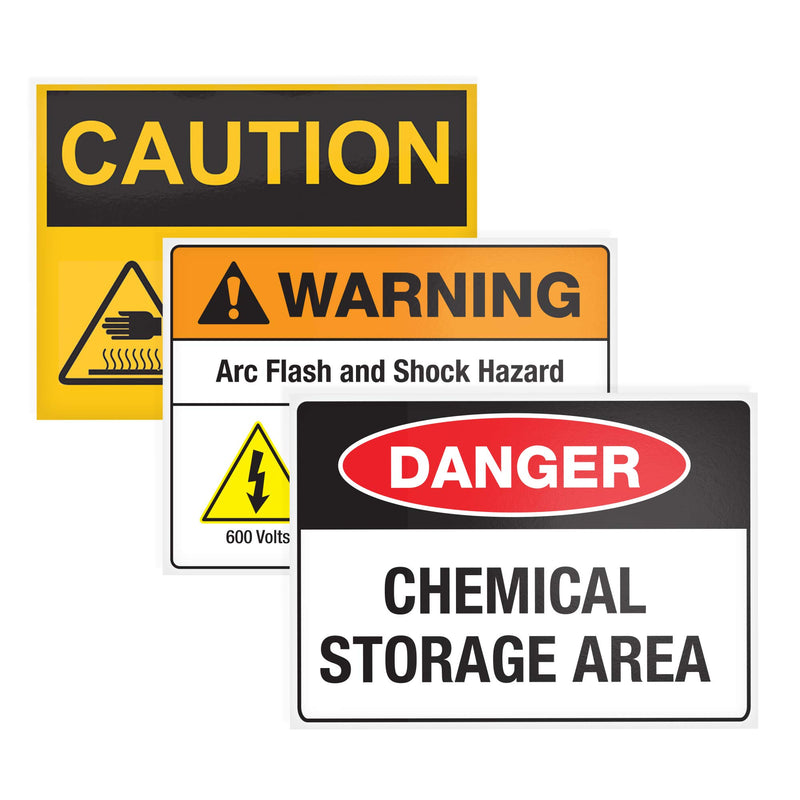 Avery Printable Warning Signs, 7" x 10", Water/Chemical Resistant, 15 Removable Labels (61515) 7" x 10" 15 Labels