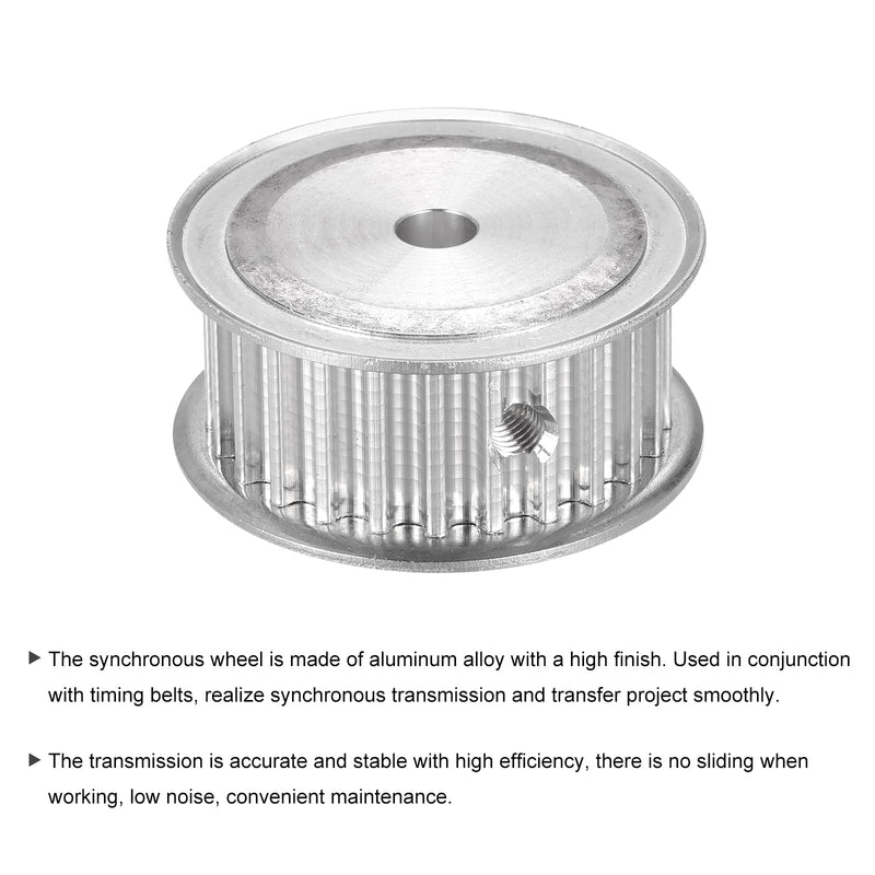 MECCANIXITY 5M 25Teeth Timing Pulley Synchronous Wheel Timing Belt Drive Without Step 5mm Pitch 6mm Bore for Belt, 3D Printer, CNC