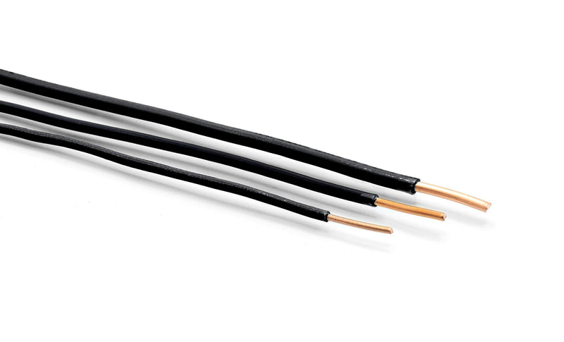 Black THHN Wire - 14 AWG - 10 Feet - Solid Copper Grounding Wire, Proudly Made in America - Ground Protection Satellite Dish Off-Air TV Signal - UV Jacketed Antenna Electrical Shock 10 Feet (3 Meter) Black