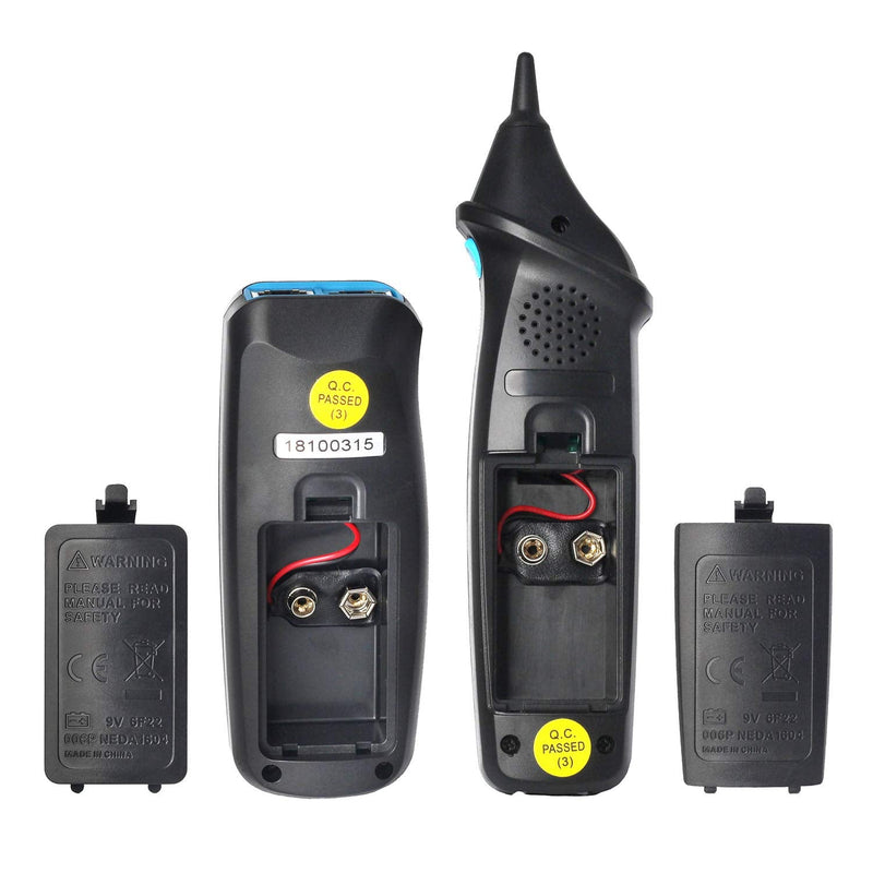 Bside Network Cable Tester RJ45 RJ11 Wire Tracker Telephone Line Tester LAN TV Electric Line Finder Toner Network Cable Collation Continuity Checker with Flashlight FWT81