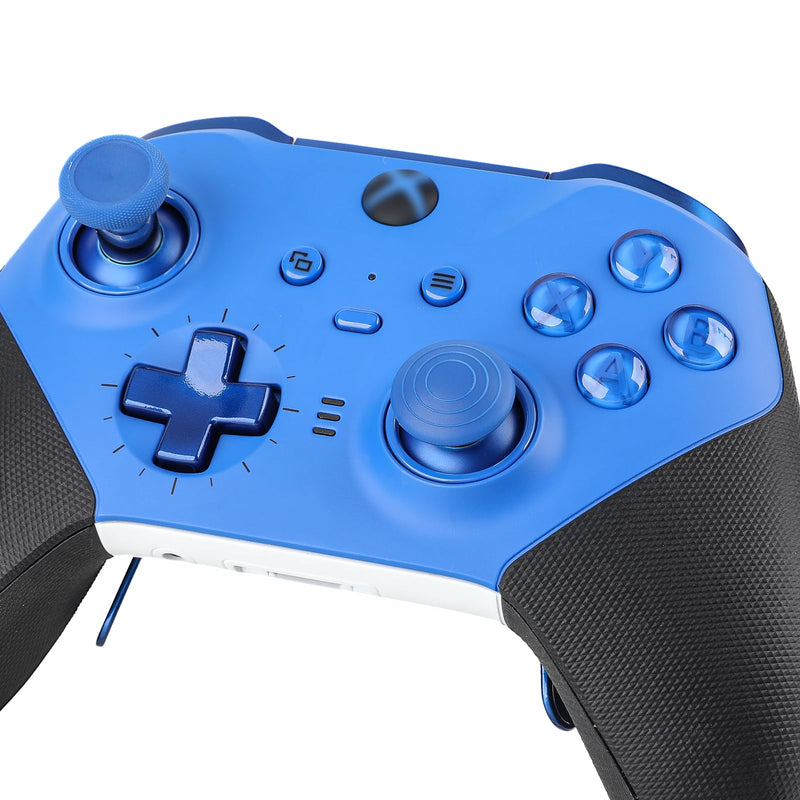 Elite Series 2 Paddles Accessories, Metal Thumbsticks Replacement Buttons for Xbox One Elite Series 2 Core, 9 in 1 Component Pack Includes 4 Joysticks, 4 Paddles and 1 Dpad(Blue) blue