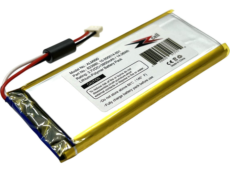 ZZcell ALM990 Battery Replacement for ADT Panel SmartThings, 823990, 10-000014-001, 2GIG GC3 Panel, SP1-GC3, GC3e Panel 3.7Volts 3800mAh