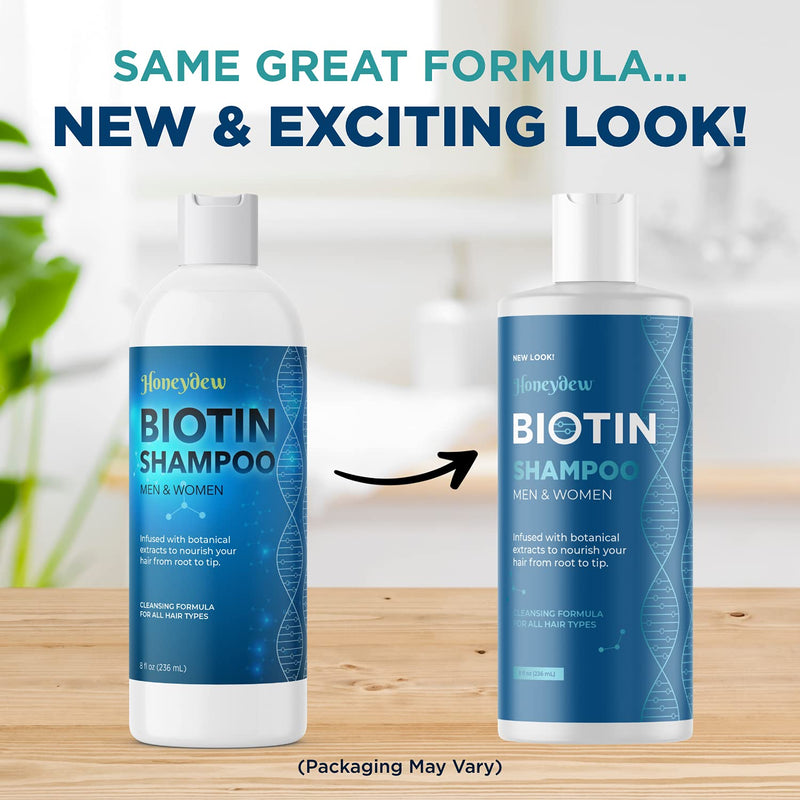 Biotin Hair Shampoo for Thinning Hair - Volumizing Biotin Shampoo for Men and Womens Hair Moisturizer - Sulfate Free Shampoo with Biotin and Moisturizing Shampoo for Dry Hair over 95% Natural Derived