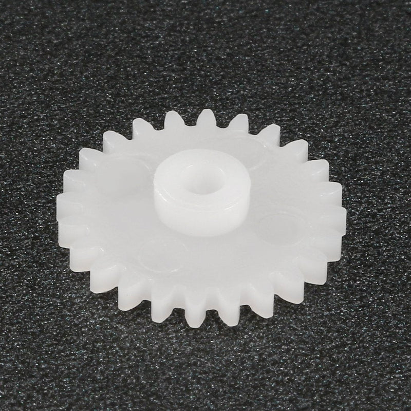 uxcell 20pcs Plastic Gears 24 Teeth Model 242A Reduction Gear Plastic Worm Gears for RC Car Robot Motor