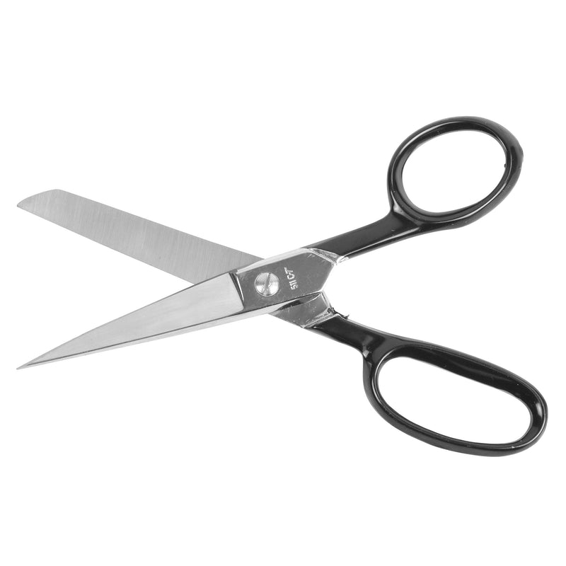 Westcott Forged Nickel Plated Straight Office Scissors, 7", Black 7-Inch