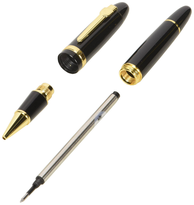 Jinhao 159 Blac Rollerball Pen Heavy Big Pen (Gold Trim)