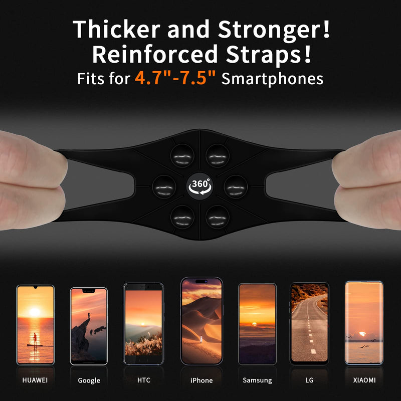 Running Wristband Phone Holder - Optimized2023-360° Rotation & Detachable - Armband for iPhone 14/13/12/Pro/Pro Max/XS/XR/X, Samsung, and More - Fits 4.7''-7.5'' Phones (S) - for Running and Walking