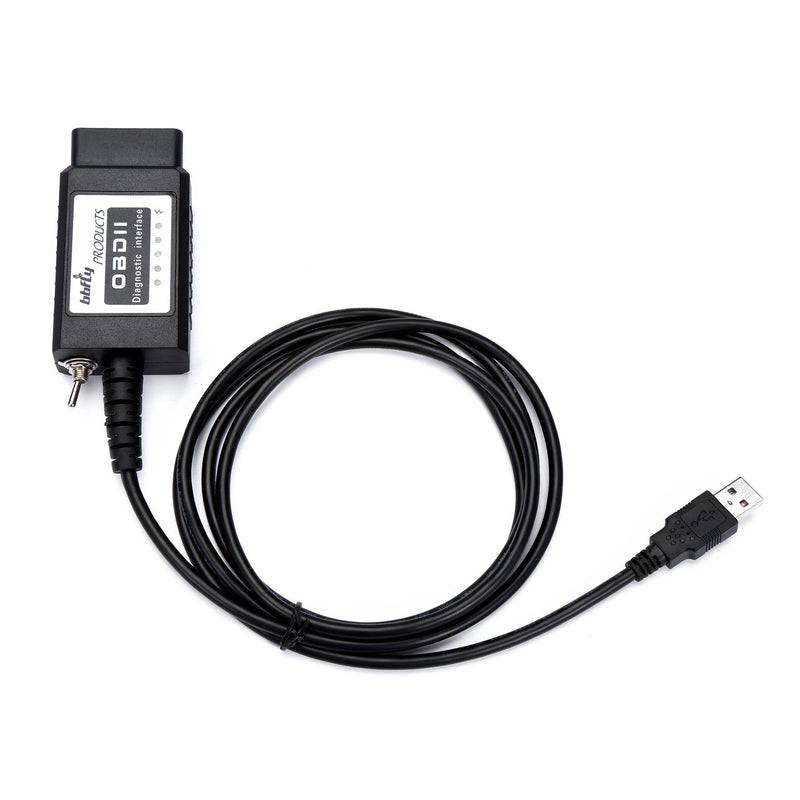 bbfly-BF32302 USB modified FTDI chip OBD-II Scan Tool for Windows bbflyFORScan HS-CAN / MS-CAN OBD2