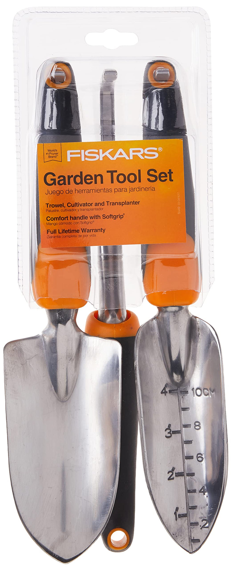 Fiskars 384490-1001 Ergo Garden Tool Set, Regular Package, Black/Orange