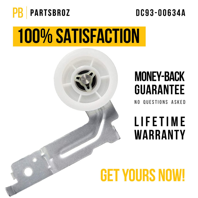 DC93-00634A Idler Pulley Assembly by PartsBroz - Compatible with Samsung Dryers - Replaces AP6038887, DC96-00882C, DC96-00882B, PS11771601 (DC93-00634A) DC93-00634A